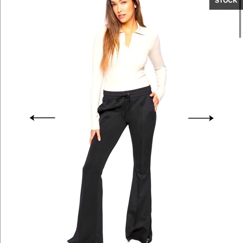 Pam & Gela Black Sleek Track Pants